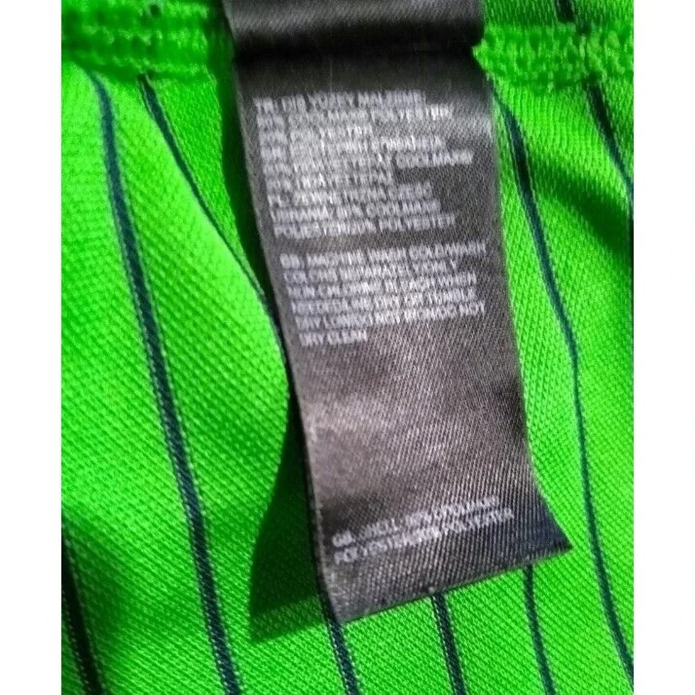 The North Face Mens Medium Green Striped Quarter Zip Short Sleeve Polo Shirt EUC - Picture 12 of 16